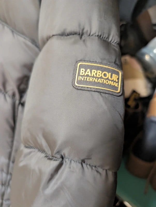 Barbour Barbour International Anastasia puffer jacket in black with a faux fur hood 12 - 1