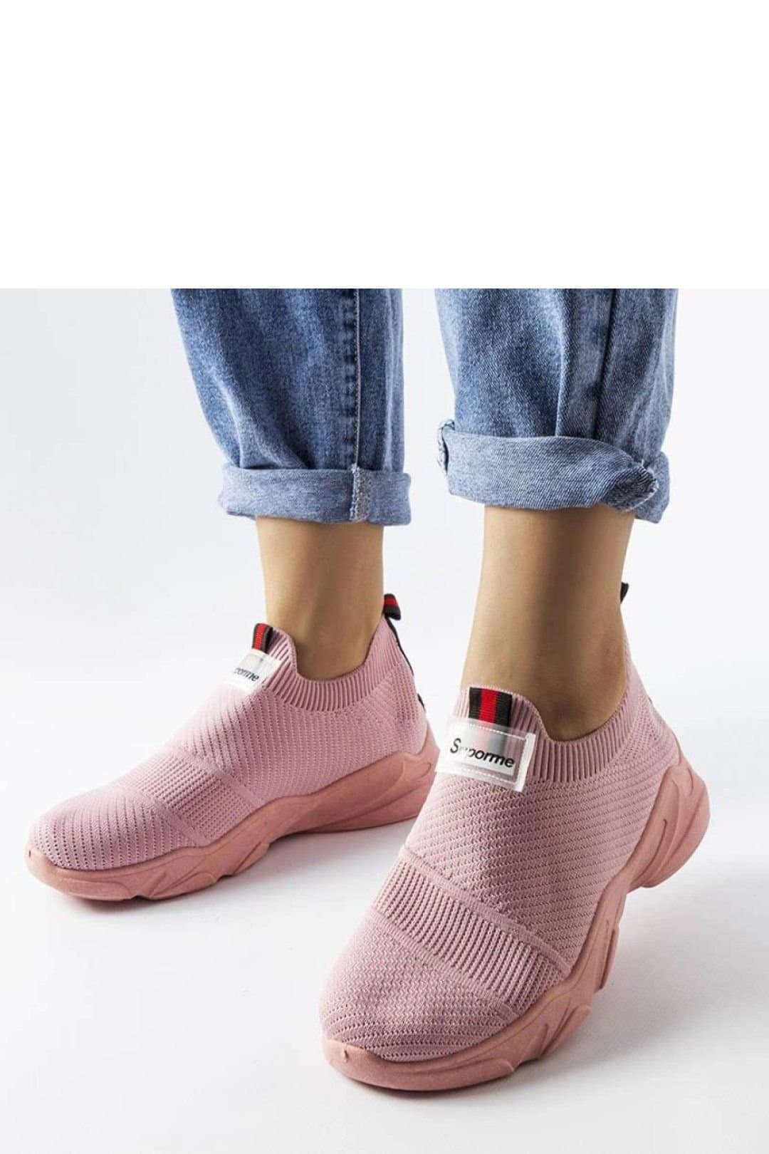 Love Lace Love Lace Women's Sport Shoes Summer Slip On Trainers Low Profile Rubber Sole in Pink