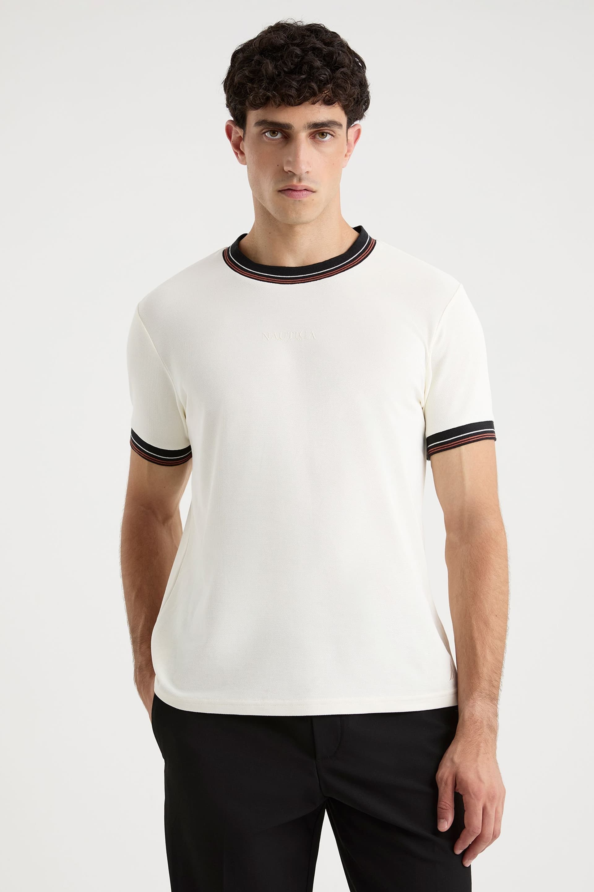 Nautica Nautica Men's Renzo T-Shirt in Off-White
