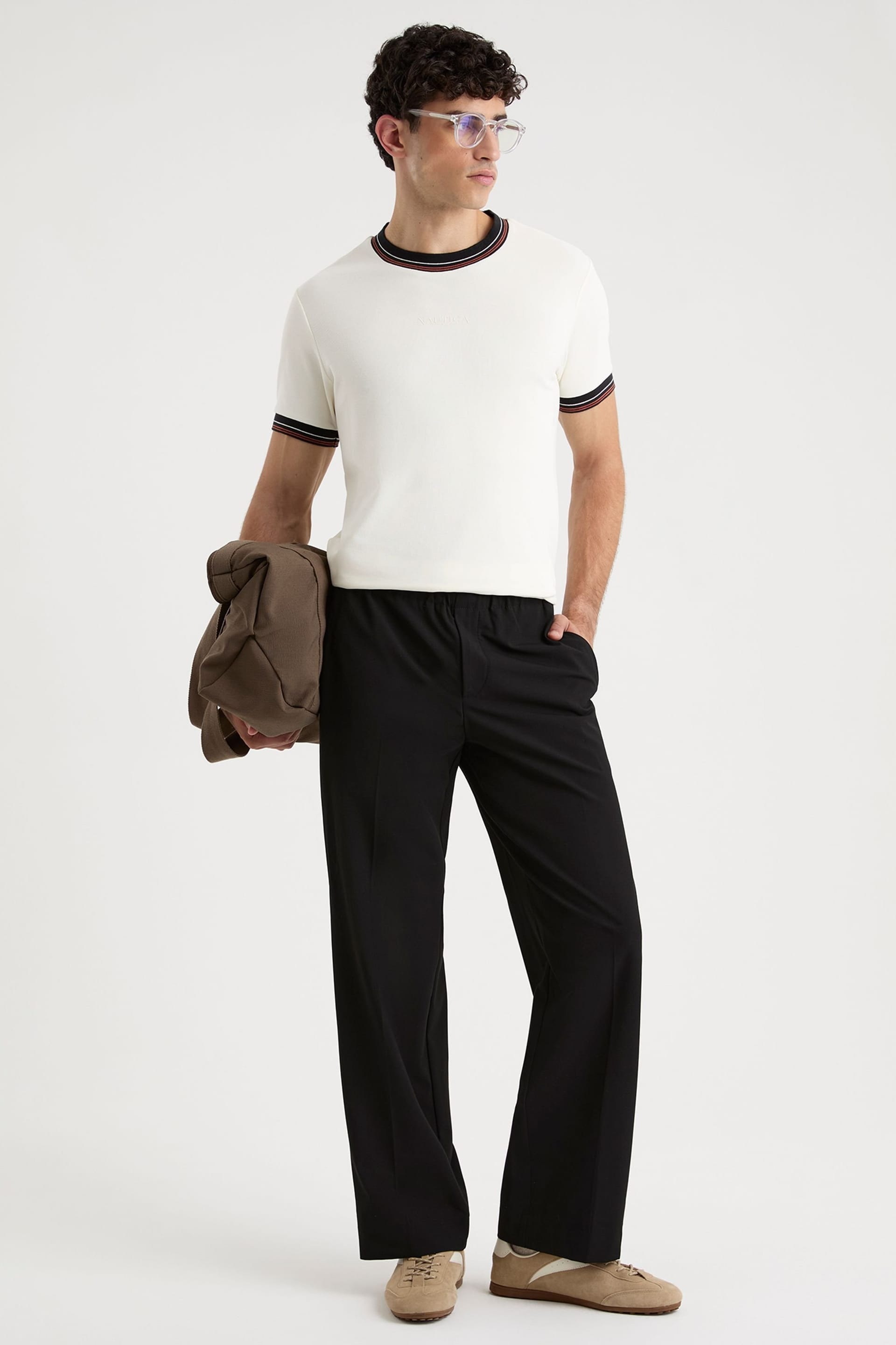 Nautica Nautica Men's Renzo T-Shirt in Off-White - 4