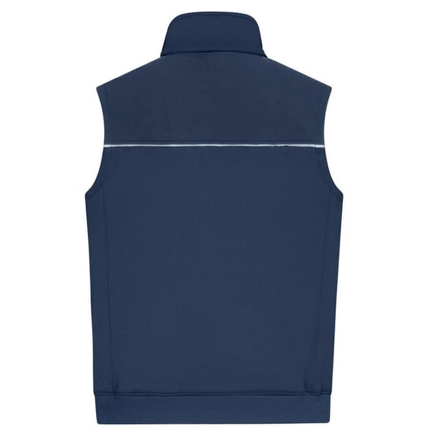 James and Nicholson James and Nicholson Men's Hybrid Workwear Gilet in Navy - 2