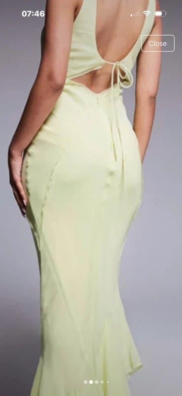 ASOS Asos chiffon raw edge maxi dress 12