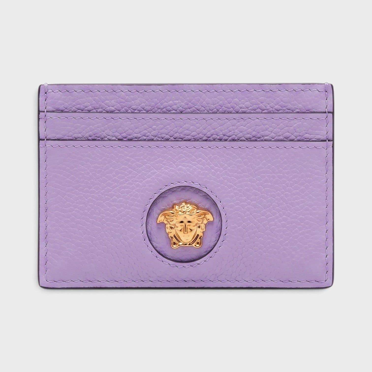Versace Versace Women's Medusa Card Case Lilac Gold in Purple