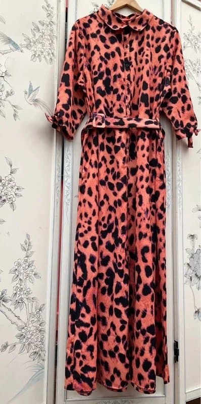 Dancing Leopard SoldOut!Dancing Leopard Dress Wedding Holiday Hen Birthday Party Sightseeing Everyday Statement