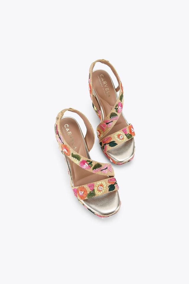 Carvela Carvela Women's 'Gala Wedge 110 Embroidery' Heels - 2