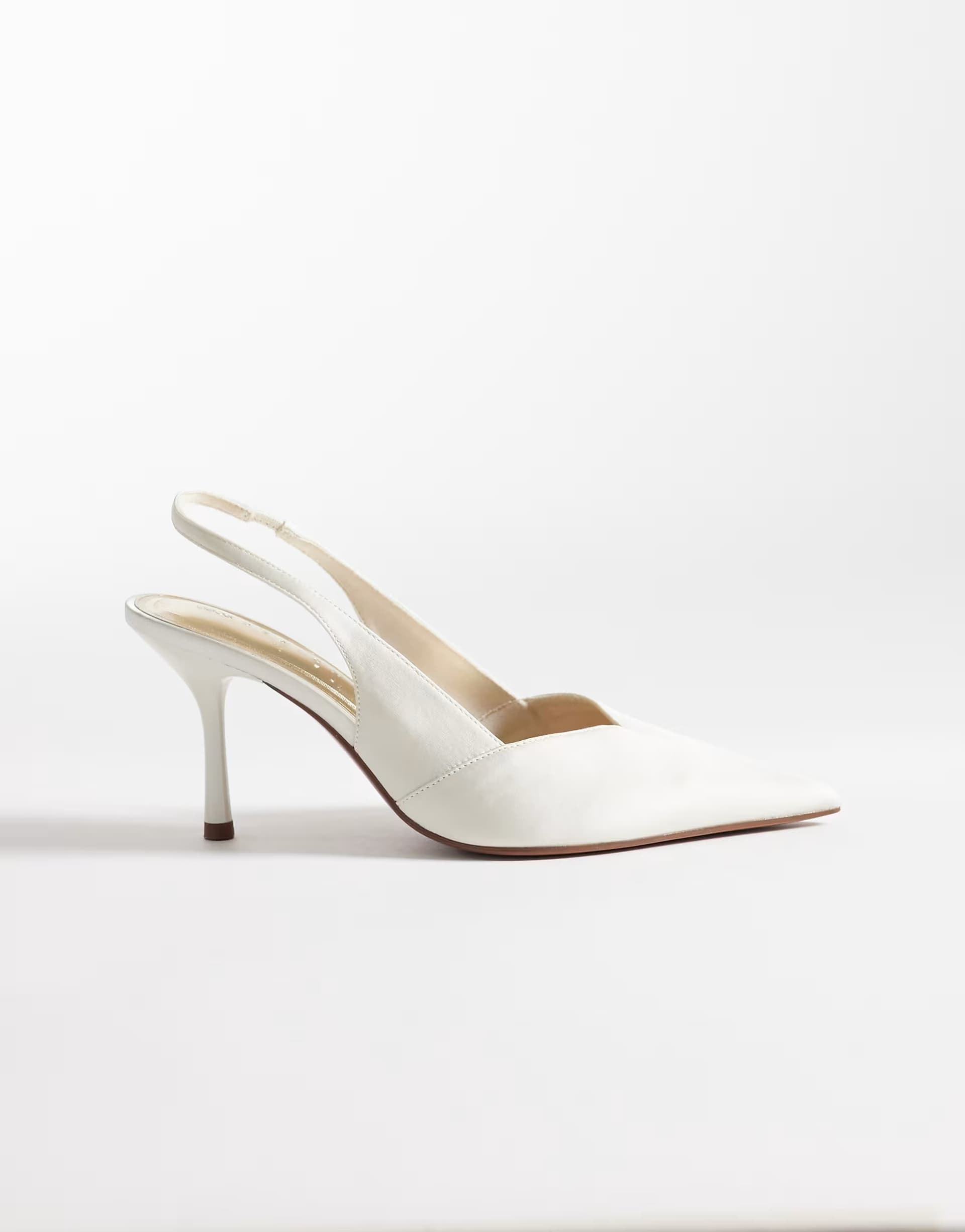 ASOS ASOS DESIGN Sabrina slingback stiletto heels in ivory