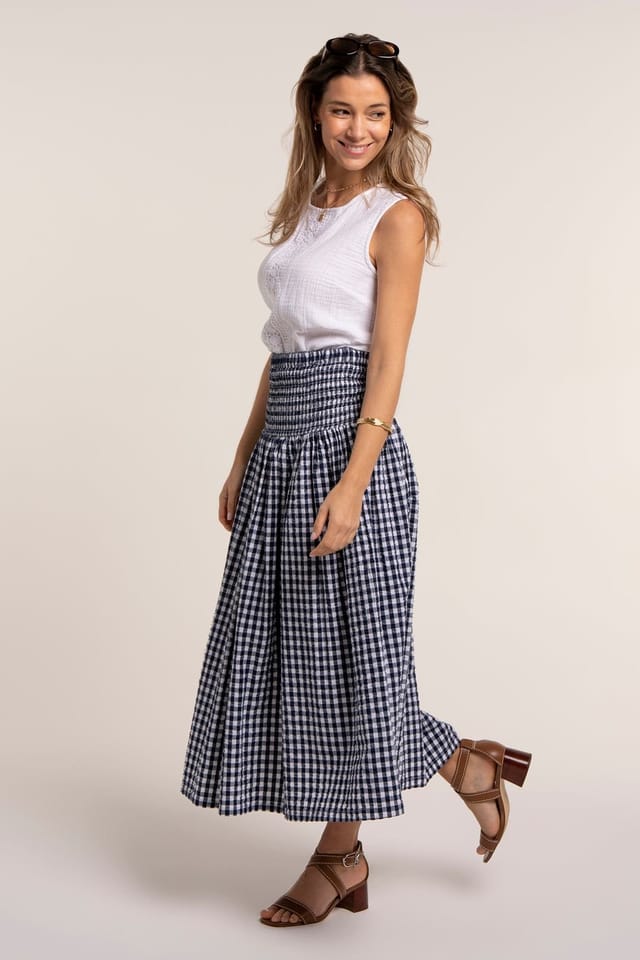 Brakeburn Brakeburn Women's TERESA SKIRT in Navy - 3