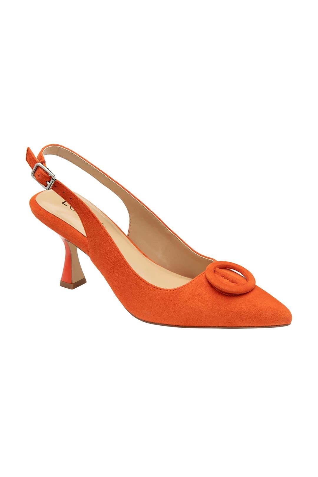 Lotus Lotus Women's 'Delfina' Orange Suede Slingback Court Shoes