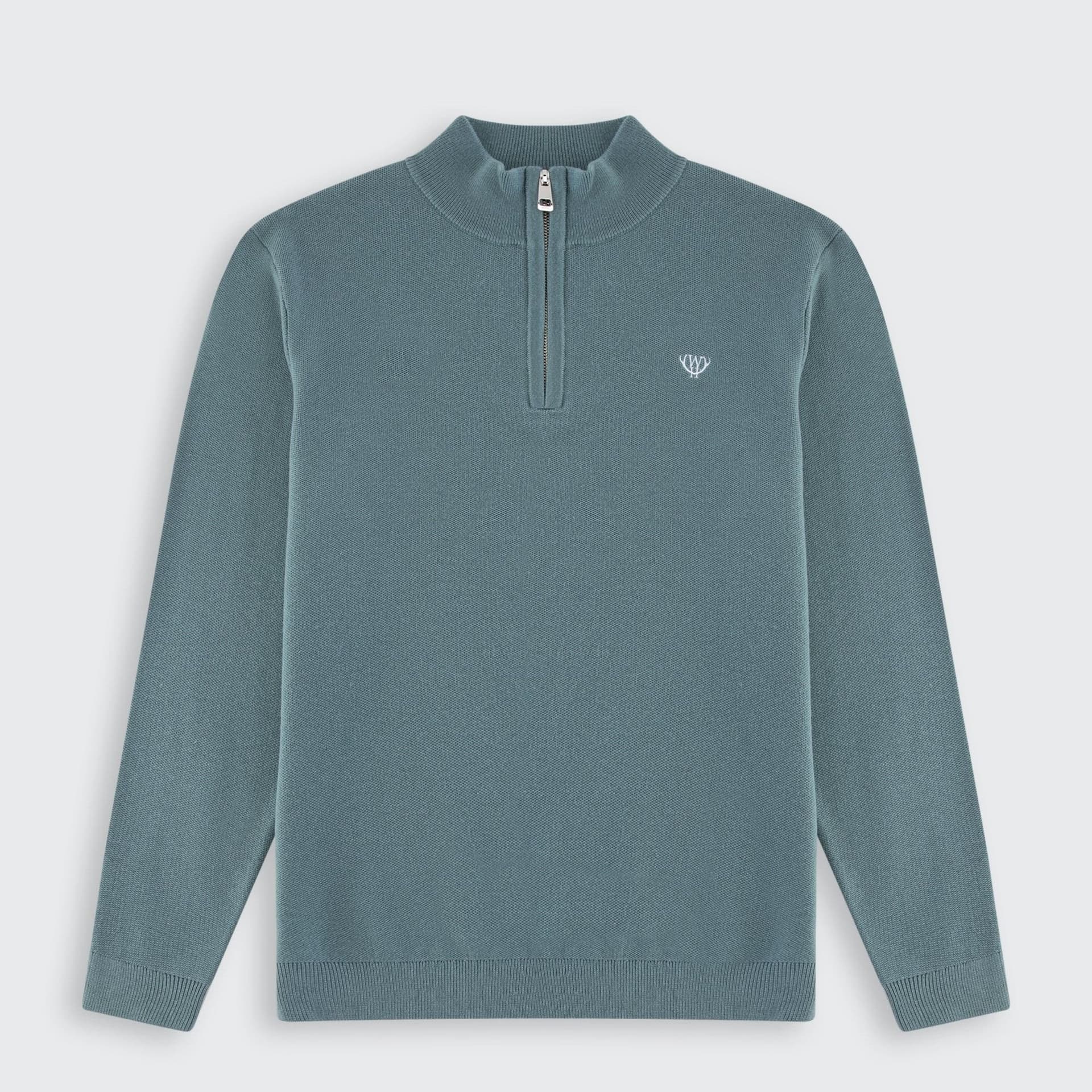 Walker & Hunt Walker & Hunt Men's Huxley Quarter Zip in Green