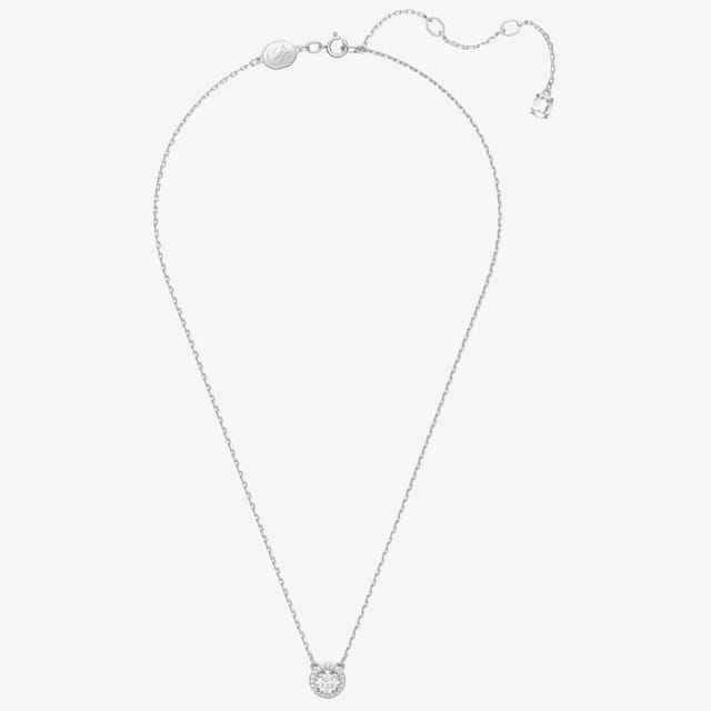 Swarovski Swarovski Women's Constella Rhodium-Plated Halo Necklace 5636264 in Silver - 2