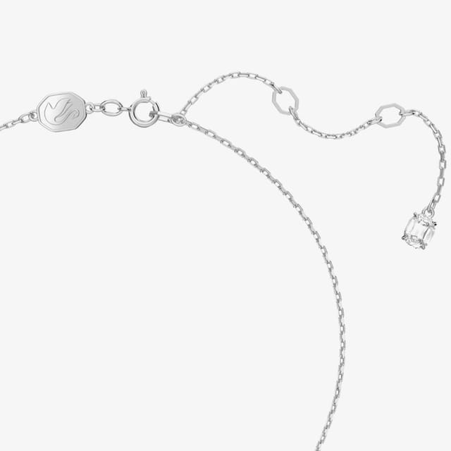 Swarovski Swarovski Women's Constella Rhodium-Plated Halo Necklace 5636264 in Silver - 3