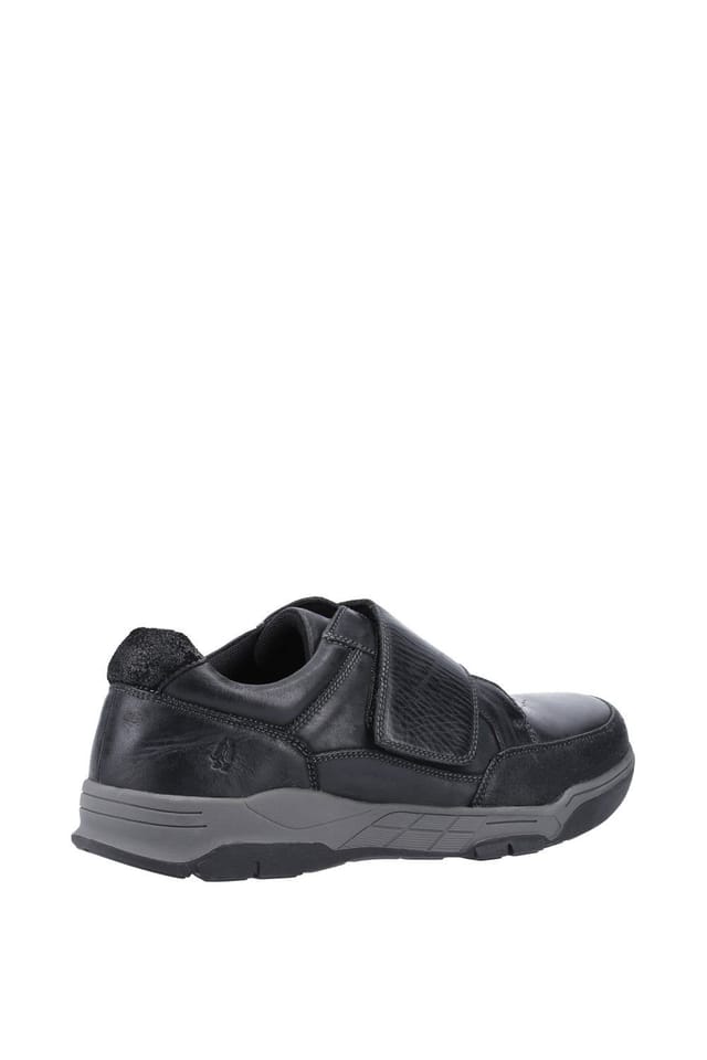 Hush Puppies Hush Puppies Men's 'Fabian' Smooth Leather Touch Fastening Shoes in Black - 2