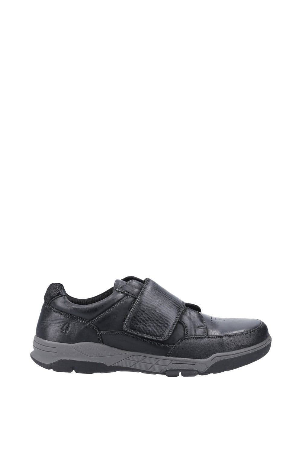 Hush Puppies Hush Puppies Men's 'Fabian' Smooth Leather Touch Fastening Shoes in Black - 4