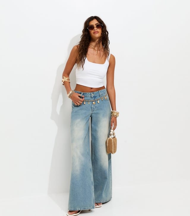 New Look Women's White Jersey Cropped Square Neck Vest Top New Look - 3