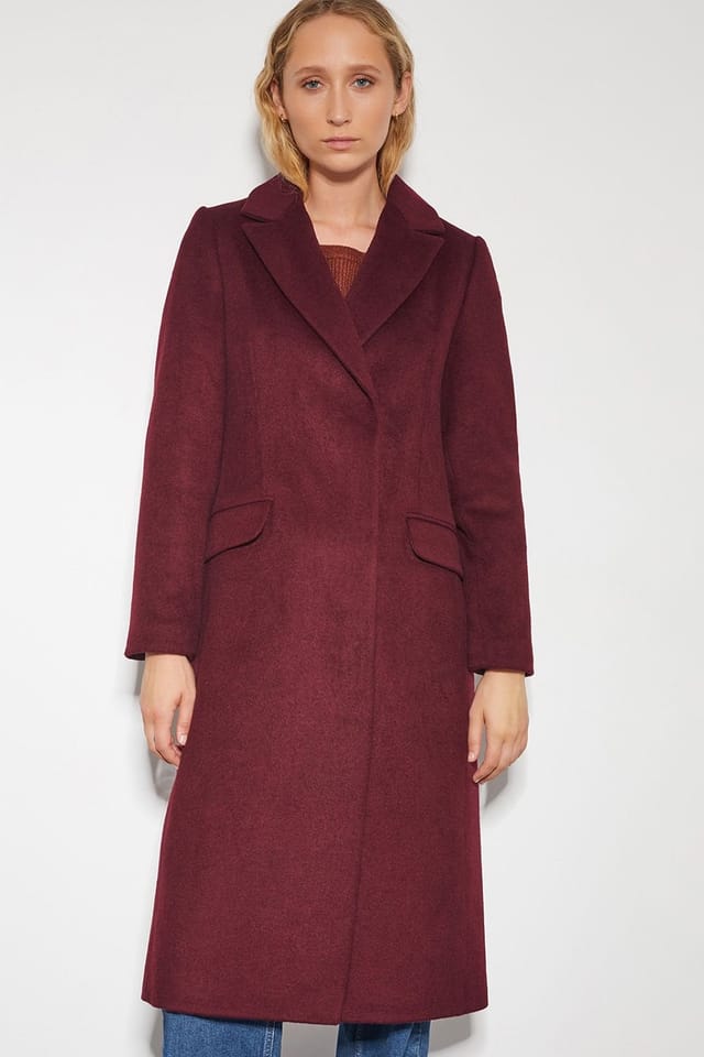 Monsoon Monsoon Women's Arabella A-Line Coat Red - 2