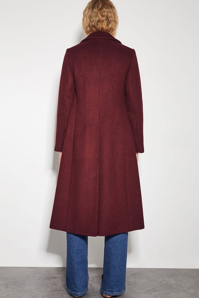 Monsoon Monsoon Women's Arabella A-Line Coat Red - 3