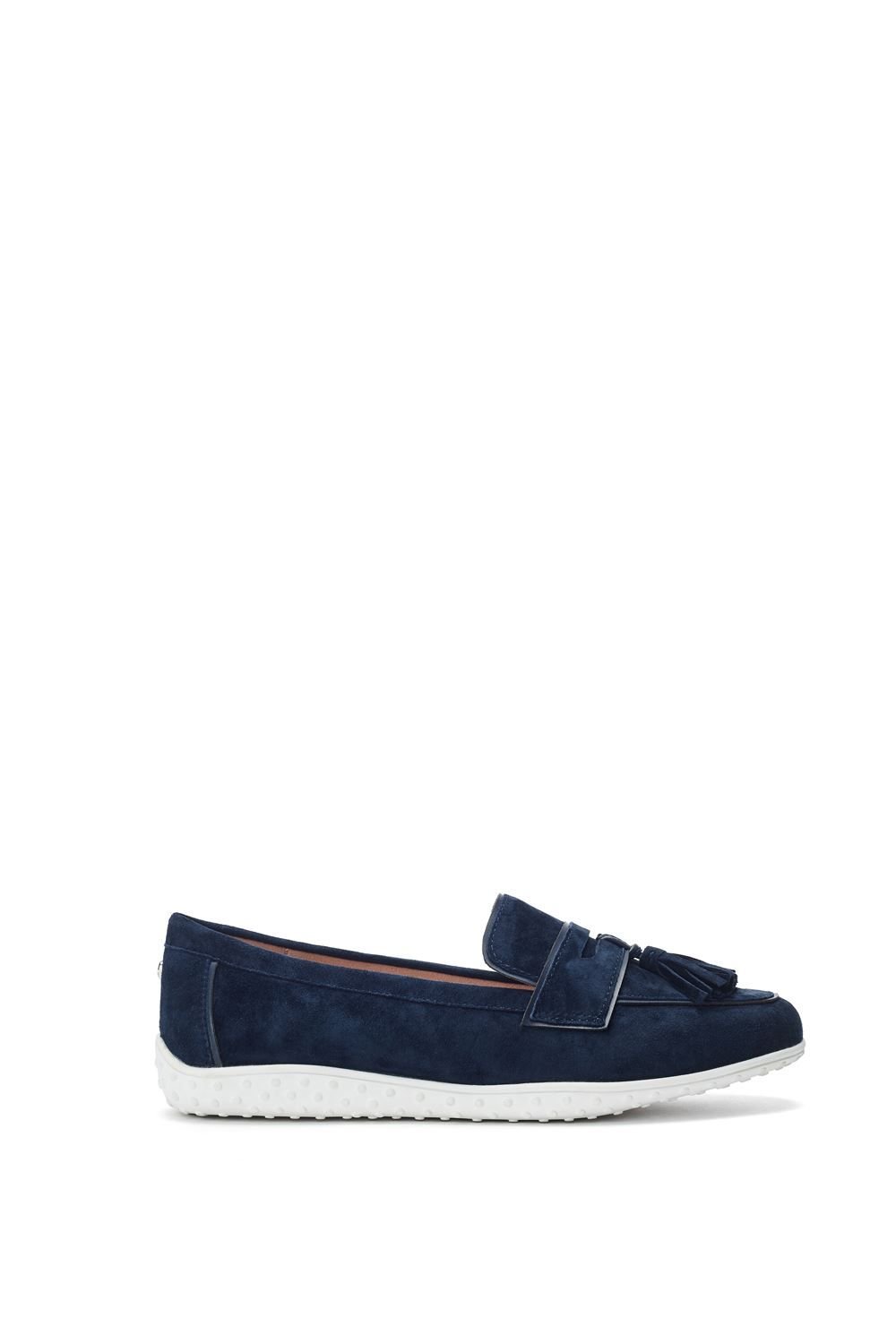 Moda In Pelle Moda In Pelle Women's 'Elinia' Suede Ballet Pumps in Navy - 1