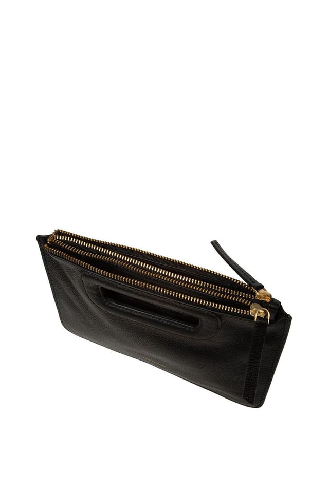 Pure Luxuries London Pure Luxuries London Women's 'Guinevere' Leather Clutch Bag in Black - 3