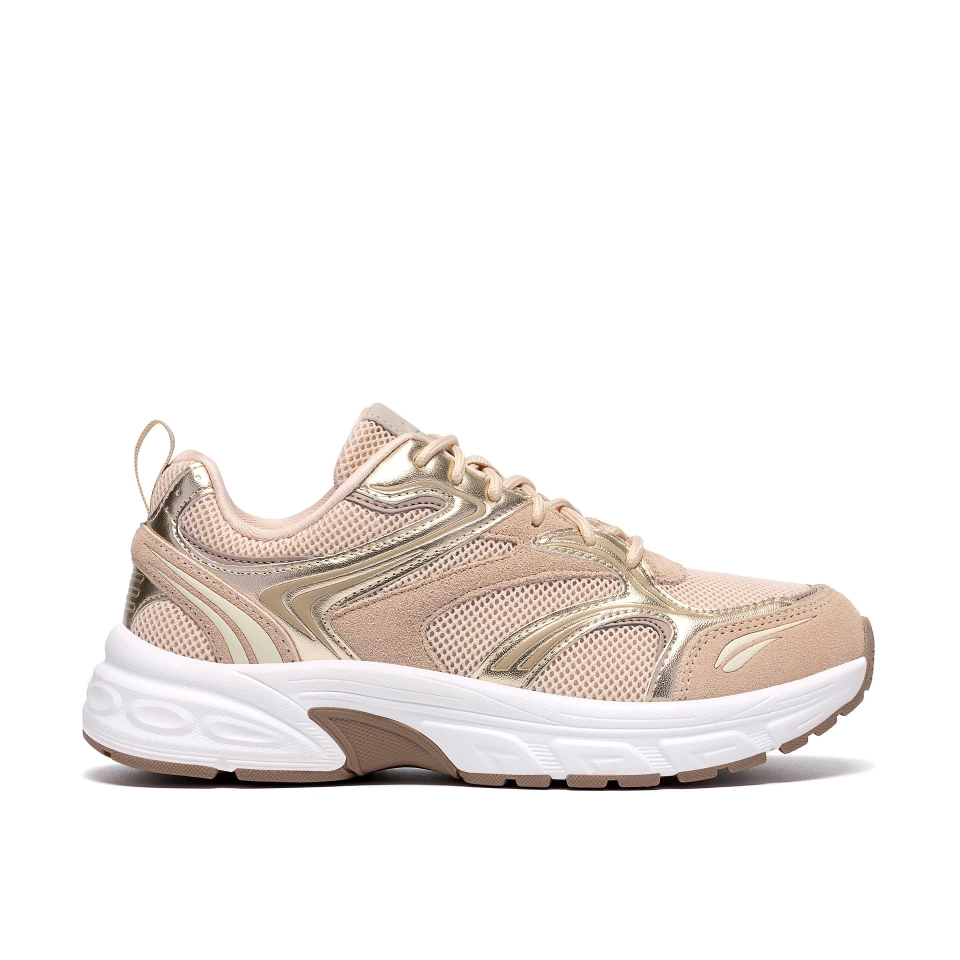 Clarks Clarks Women's Axcel Walk Gold Metallic Trainers in Light Beige