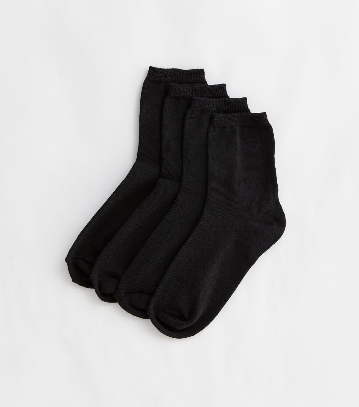 New Look New Look 4 Pack Black Ankle Socks