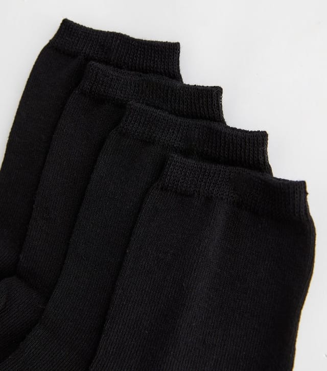 New Look 4 Pack Black Ankle Socks New Look - 2