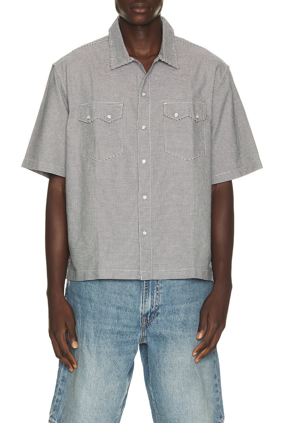 revolve Short Sleeve Boxy Western Shirt