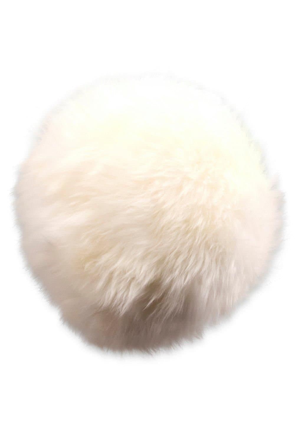 Nordvek Nordvek Women's Classic Zhivago Style Sheepskin Hat in White