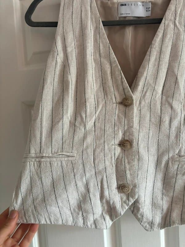 ASOS ASOS linen waistcoat
