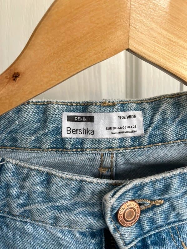 Bershka Bershka Wide Leg Ripped Jeans