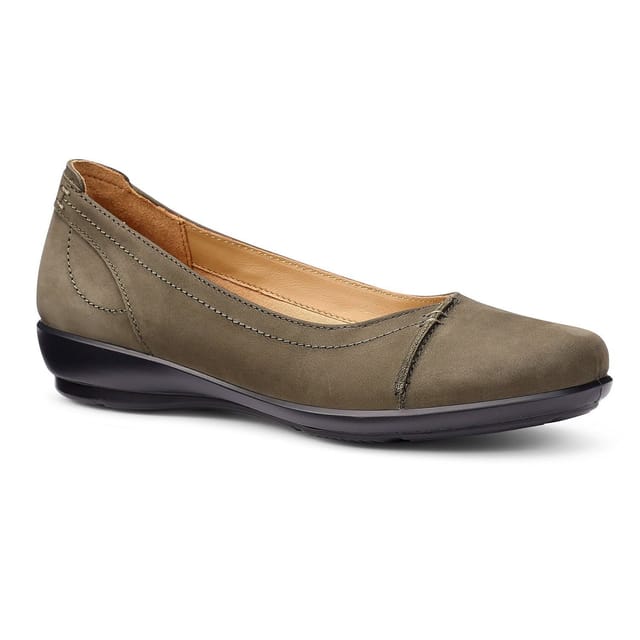 Hotter Hotter Women's 'Robyn II' Ballet Pumps in Khaki - 2
