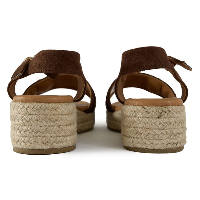 SOLESISTER SOLESISTER Women's August Espadrille Wedge Sandals in Brown - 3