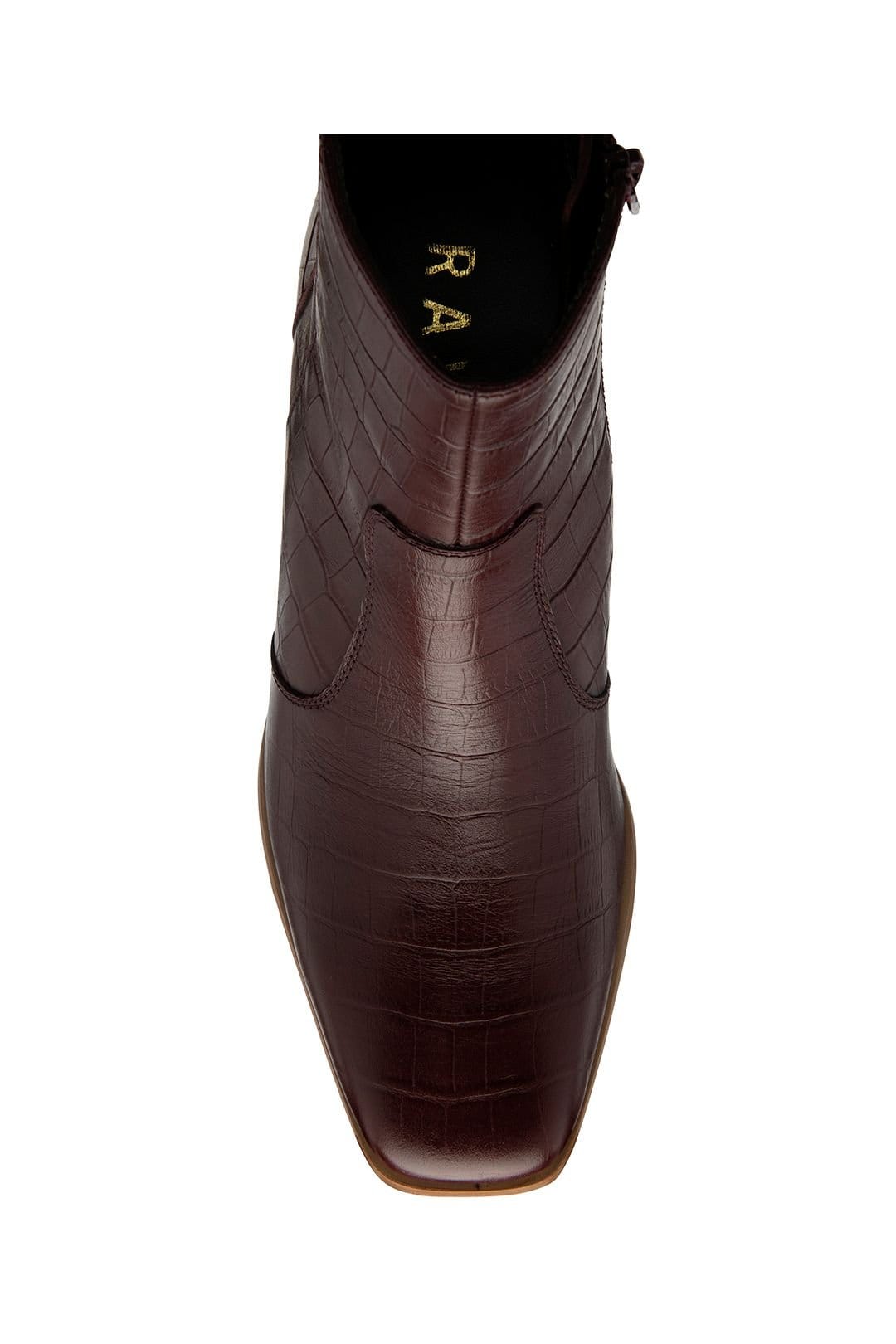 Ravel Ravel Women's 'Louth' Leather Ankle Boots in Burgundy - 4