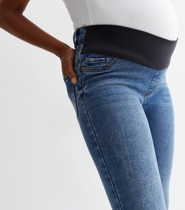 New Look Women's Maternity Blue Under Bump Lift & Shape Emilee Jeggings New Look - 2