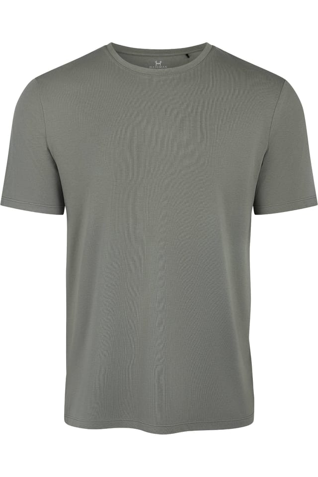 Haigman Haigman Men's Men's 2 Pack Bamboo Cotton Soft Stretch Short Sleeve T-Shirts in Green - 2