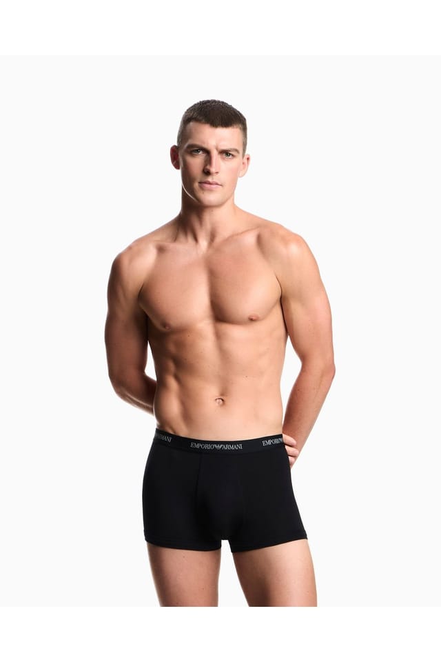 Emporio Armani Emporio Armani Men's 3-PACK TRUNK BLACK - 2