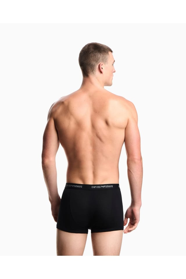 Emporio Armani Emporio Armani Men's 3-PACK TRUNK BLACK - 3
