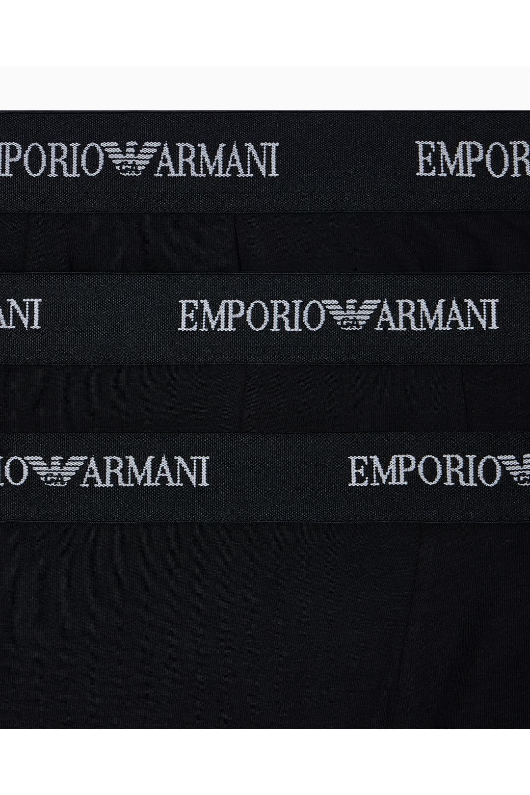 Emporio Armani Emporio Armani Men's 3-PACK TRUNK BLACK - 4