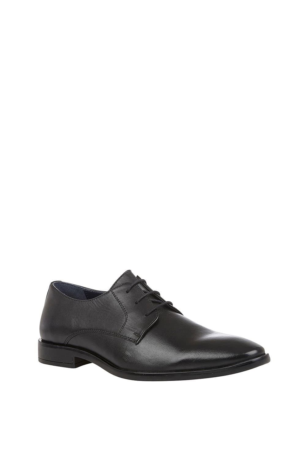 Lotus Lotus Men's Black 'Ross' Leather Derby Shoes