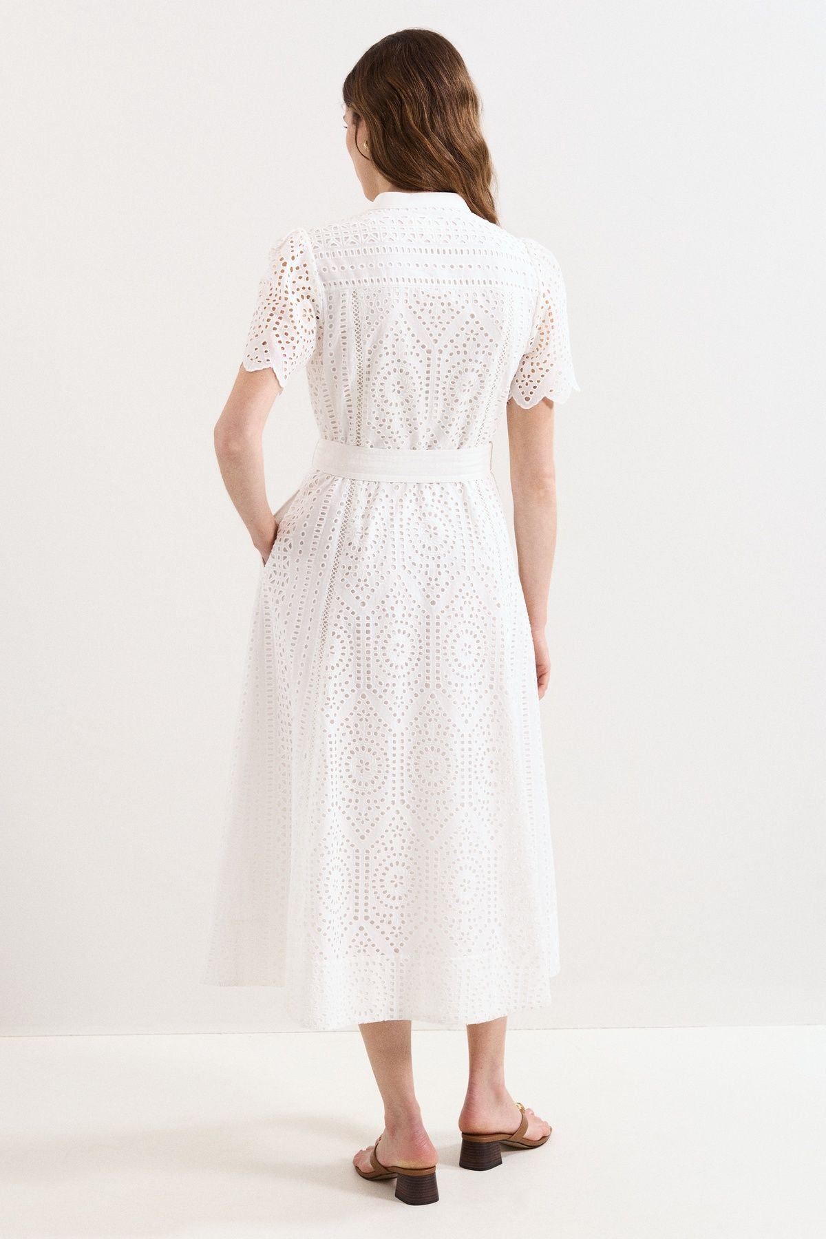 Phase Eight Phase Eight Women's Aletta Midi Dress in White - 4