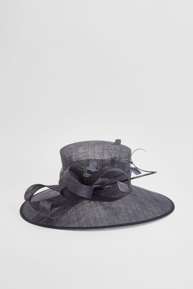 Coast Coast Women's Navy Loop & Quill Wide Brim Hat - 3