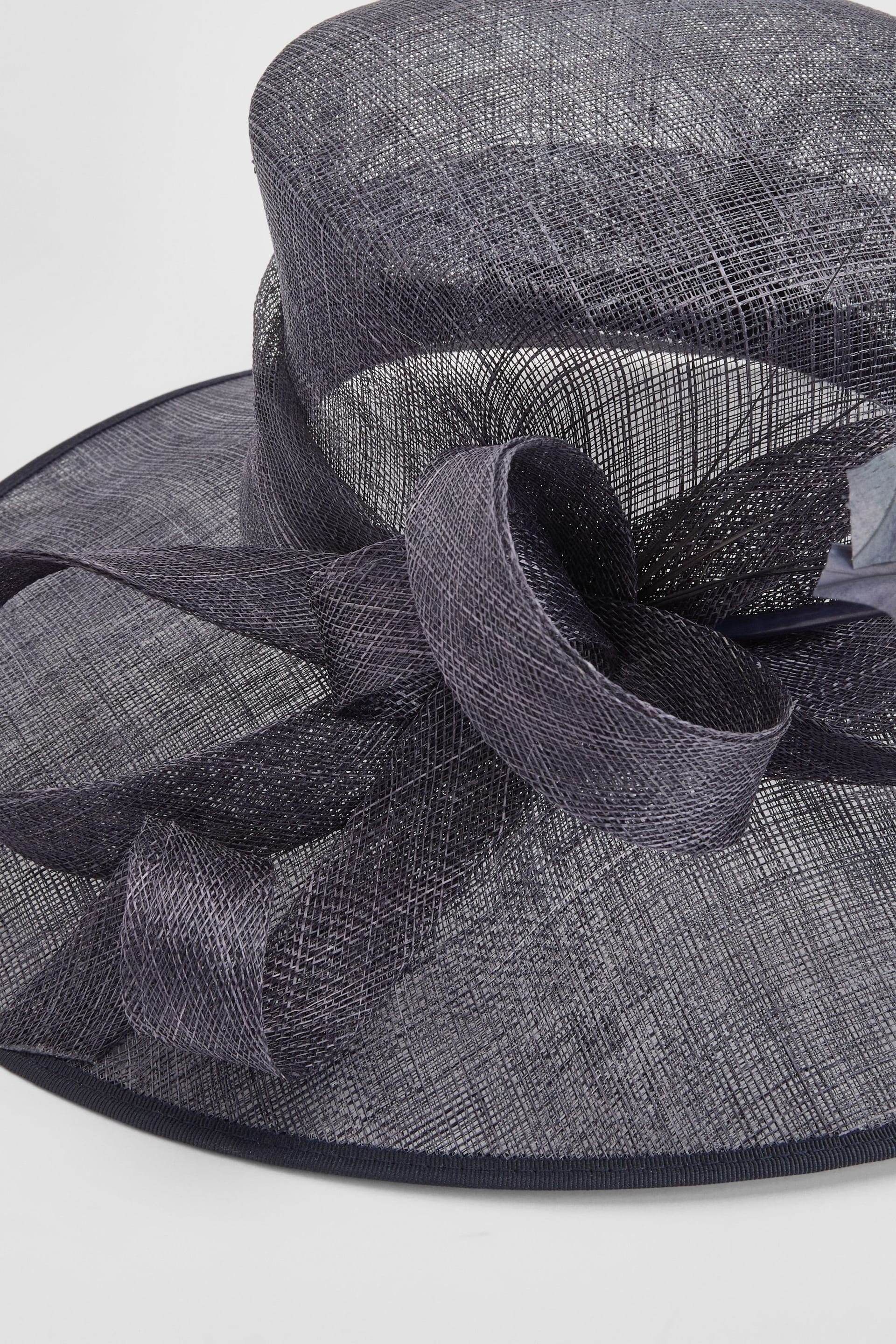 Coast Coast Women's Navy Loop & Quill Wide Brim Hat - 4