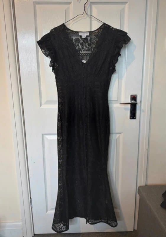 Never Fully Dressed Never fully dressed black lace midi dress