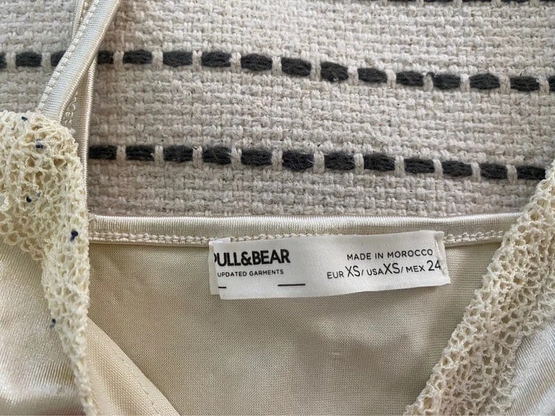 Bershka Cream Lacey Cami Top
