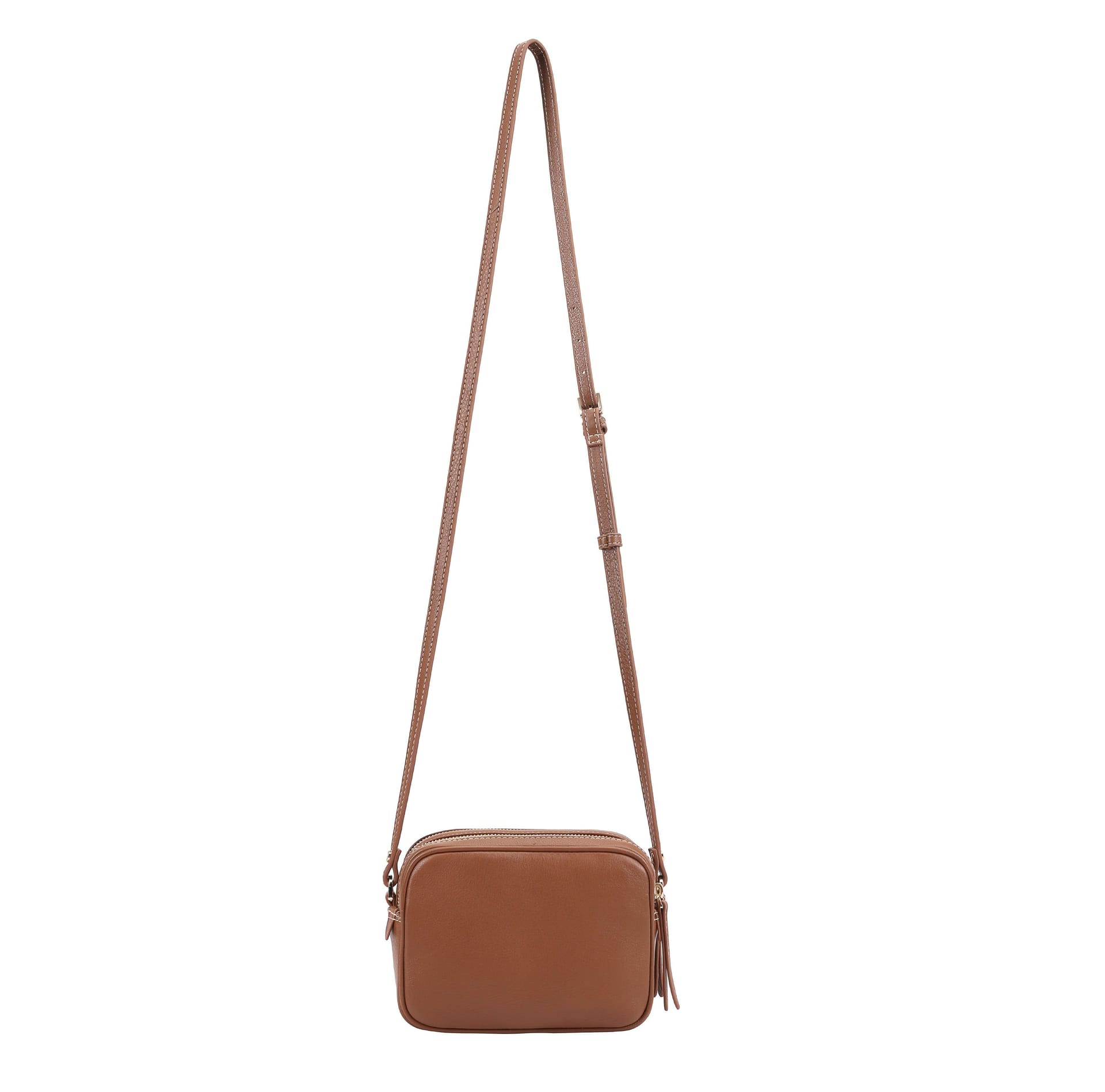 Paul Costelloe Paul Costelloe Women's Kendra Leather Cross Body Bag in Camel - 4