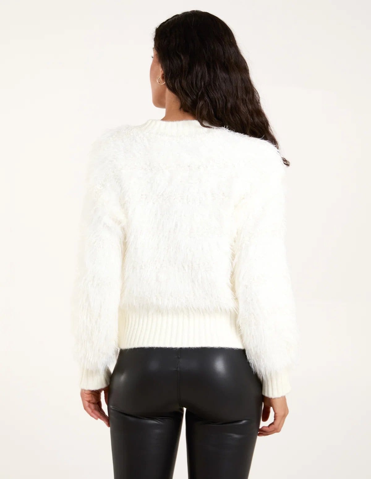 Blue Vanilla Fluffy Contrast Stripe Jumper - 4