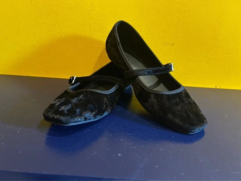 ASOS Design ASOS Design Velvet Mary Jane Ballet