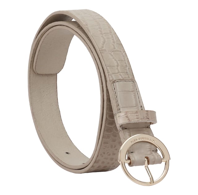 Paul Costelloe Paul Costelloe Women's Mathea Leather Belt in Tan - 3