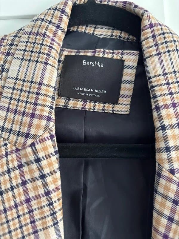 Bershka Bershka tartan style blazer size medium