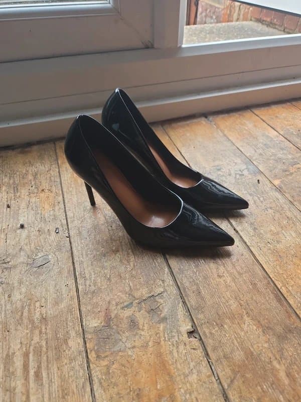 ASOS Asos black patent high heel shoes