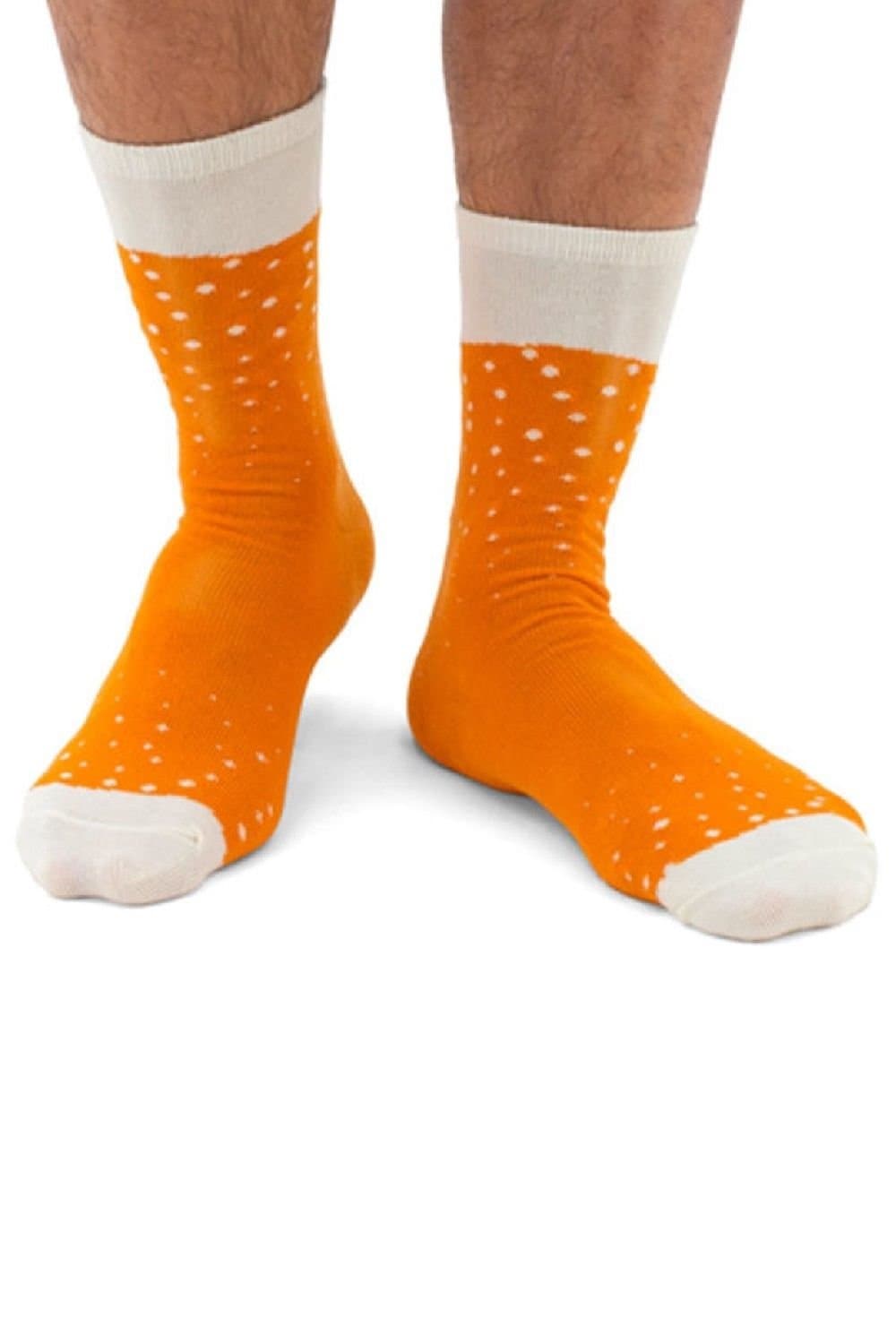 Suck UK Suck UK Orange Beer Can Socks Gift Pack for Men